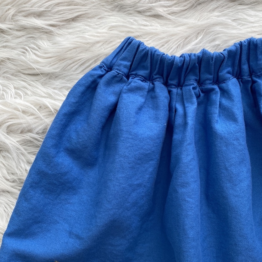 Mini Boden | Blue Unicorn Applique Skirt - Picture 8 of 16